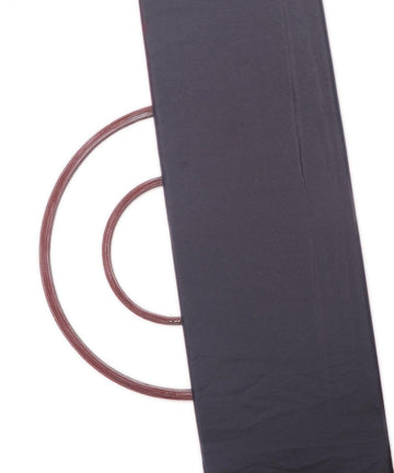 dark grey plain paper silk fabric